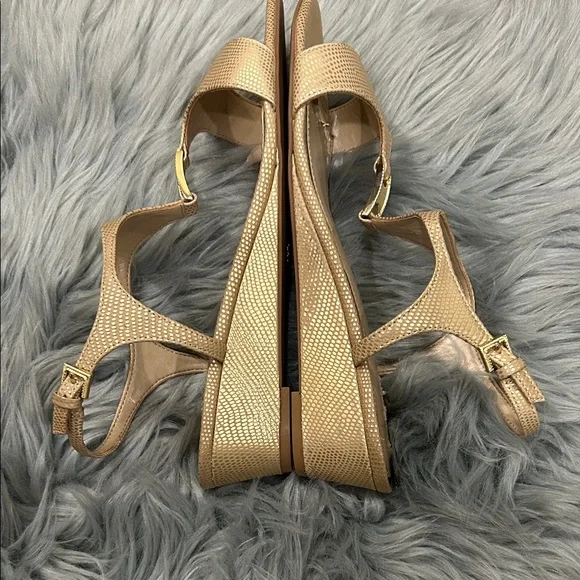 Judith Ripka Metallic Gold Sandals - Picture 6 of 11